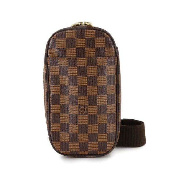 Louis Vuitton Damier Pochette Gange Personal SPO Body Bag in Ebene Leather N4... - Picture 1 of 8